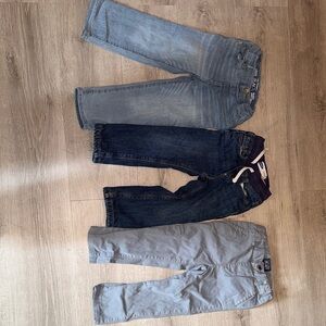 The Children's Place Blue and Gray Straight Jeans